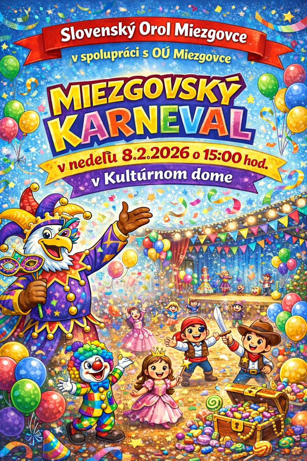 Miezgovský karneval 8.2. 2026